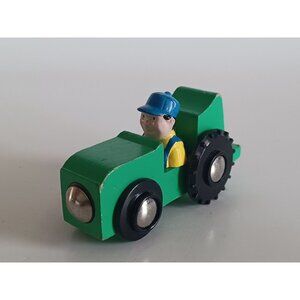 Tumble Tree Woods Green Wooden Tractor - Wood - Toys For Boys
